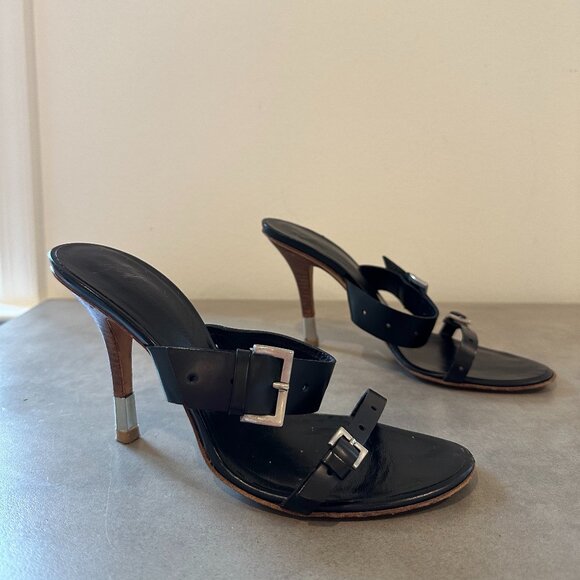 Giuseppe Zanotti Black Leather Sandals - Picture 3 of 5
